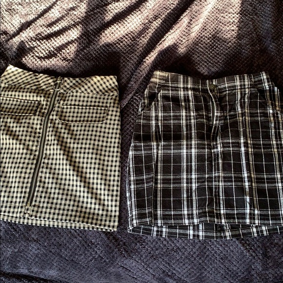 Black and White Plaid Skirt Bundle - Picture 2 of 3